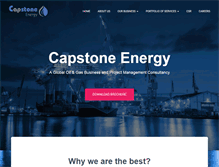Tablet Screenshot of capstone-energy.com